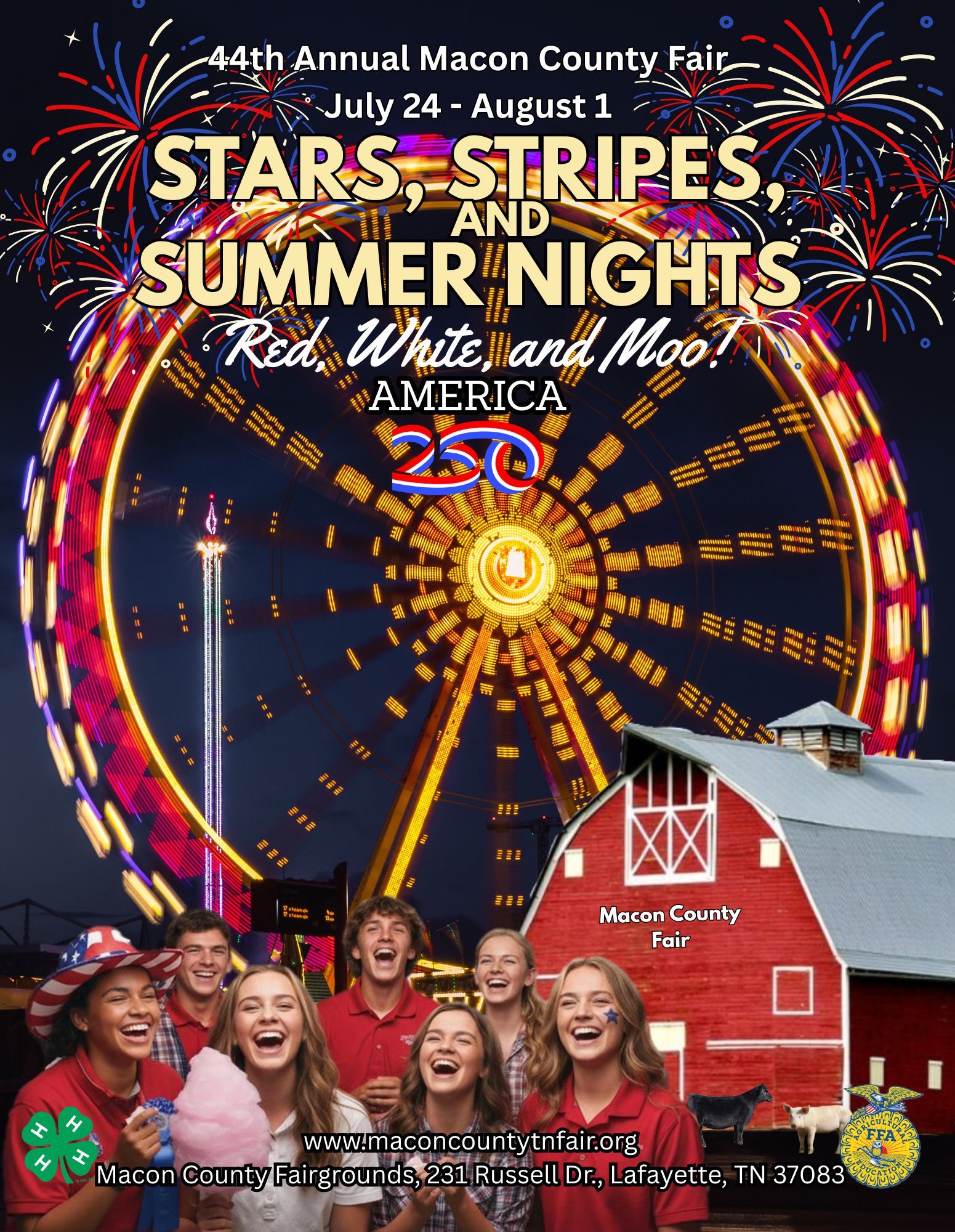 44th Annual Macon County Fair – Stars, Stripes & Summer Nights